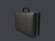 Black Leather Briefcase HITMAN2021