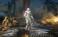 Dino Bosco and his Bulletproof Suit featured in the mission's Intro