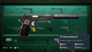 The Silverballer as it appears in the Safehouse in Freelancer.