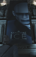 Sanguine's ICE premiere at Palais de Walewska in Paris with Helmut Kruger's face on the poster