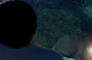 One of the patients that could be Ji-Hu observing his reflection on a pond