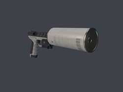 トイガン ASSASSINS SILENCER MODEL MIC Silencerco Specter Style 150mm Mock Suppressor for 14mm