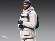 Falcon: his arctic gear in Siberia.
