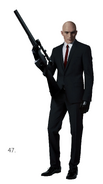 Agent 47 concept art by Marek.
