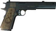 Side view of the Striker. Note the pearl grip and snake engraving