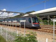 列車正途經近北大嶼山公路位置