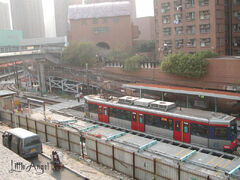 西鐵站工程時使用的臨時月台（已拆卸）