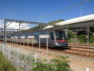 列車正途經近北大嶼山公路位置