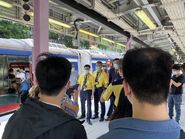 MTR staff take photo in Sha Tin Station 06-05-2022 (2)