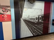 Tai Wai East Rail Line platform photo display 28-03-2022