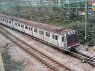 列車正進入荃灣站