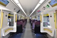 The First Class Compartment of MTR East Rail Line Hyundai Rotem EMU