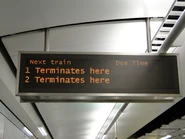 南昌終點站的顯示