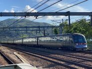 列車即將駛入欣澳站