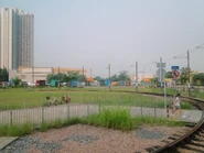 The loop north of this stop