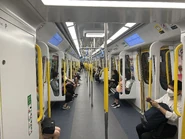 東鐵綫「Fun·紛藝術」列車的普通等車廂（2022年9月）