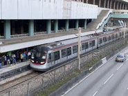 列車正駛入馬場站