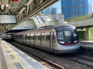 列車正駛入粉嶺站