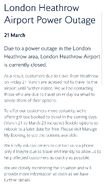 英國航空官方網頁通告