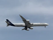 漢莎航空（D-AIHF）執行LH796航班準備降落香港