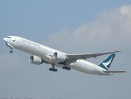 國泰航空波音777-300ER前往倫敦希斯路