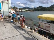 Lei Yue Mun(Sam Ka Tsuen) to Tung Lung Chau Ferry passengers alighting situation 25-06-2017