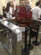 碼頭內的帆船展品和出閘機（2016年12月）