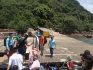 Sham Chung Pier passengers alighting