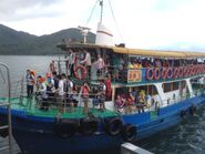 Tsui Wah 3 Tsui Wah Ferry Ma Liu Shui to Tap Mun(Wong Shek special departure) passengers 04-04-2015(1)
