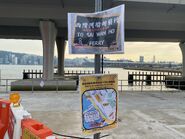 Coral Sea Ferry notice about Sai Wan Ho to Kwun Tong relocated pier 19-08-2023