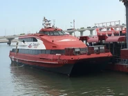 宇航三號正在停泊在澳門外港碼頭