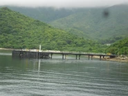 從船上遠攝荔枝莊碼頭