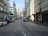 近新圍街的唯一巴士站（2023年4月）