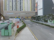 近啟晴邨巴士總站一段，可遠眺沐翠街