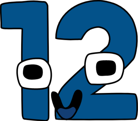 12 Number Lore Sticker - 12 Number lore Numberlore - Discover & Share GIFs