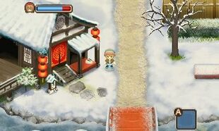 Yun's Tea House in winter.