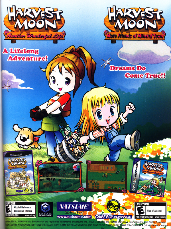 harvest moon more friends of mineral town