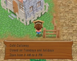 Cafe Callaway Hours MM