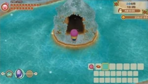 There is an entrance in the middle of the lake on Mothers Hill. Only winter can walk.[4]