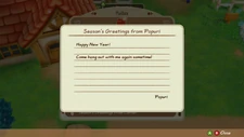 New Years letter from Popuri.