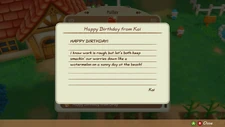 Birthday Letter from Kai.