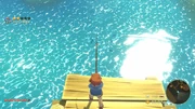 the male player fishing