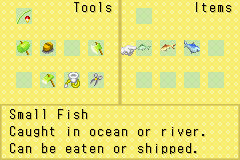 harvest moon friends of mineral town fishing rod