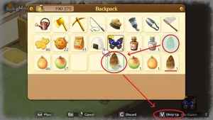 Select an item, then hover it over an empty slot to divide it using Divvy Up.