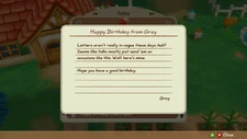 Birthday Letter from Gray.