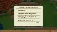New Years letter from Jennifer.