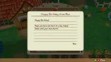 Birthday Letter from Ran.