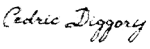 Cedric Diggory sig
