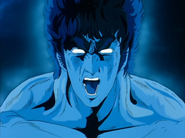 Kenshiro unleashing his fighting aura.