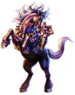 Juza with Kokuoh in "Hokuto no Ken: Legend ReVIVE" (illustration)